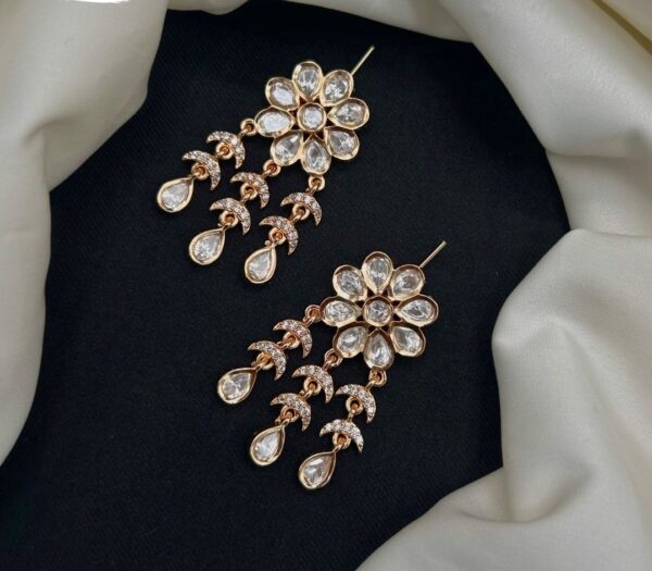 Polki diamond earrings carat polish